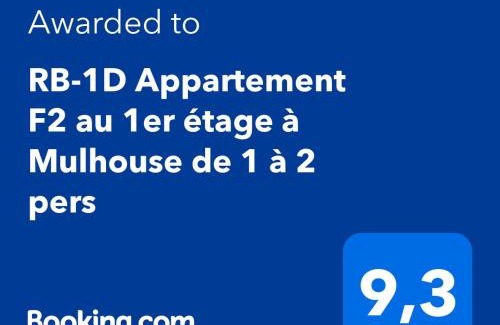 Mulhouse Apartamento | RB-1D Appartement F2 au 1er étage à Mulhouse de 1 à 2 pers
