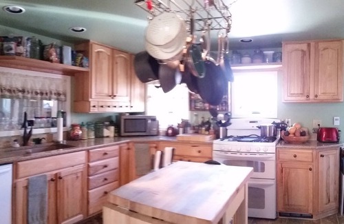 Buena Vista Casa | Recientemente renovado 2252 SF Log Home en 15 acres, 5 arroyos, 3 estanques, vistas al monte