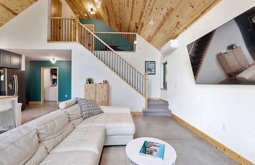 Wausau Casa | Recreation waterfront home with dock, kayaks, wifi, radiant heat, patio, BBQ
