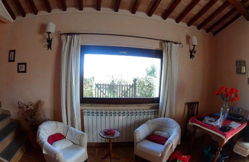Castel Cellesi Villa | CASA ROJA-CASA ROSSA - cerca de CIVITA DI BAGNOREGIO- ubicación panorámica