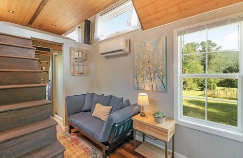 Wildwood Casa | Redbud Tiny Home with a Hot Tub and Mountain Views