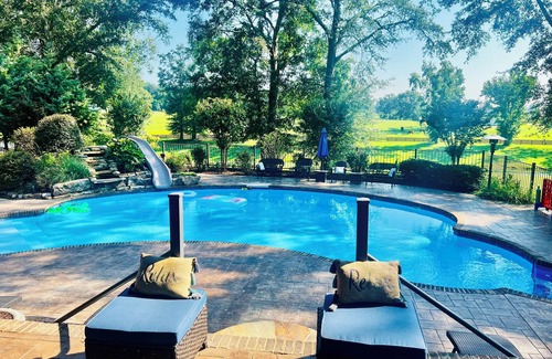 Cullman Casa | Relax & Reset: Calm Free-Range Hens, Farm Freshness & Poolside Retreat