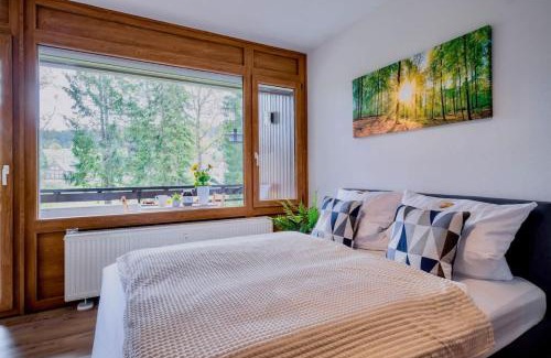 Schoenwald Apartamento | RelaxApartments BLACK FOREST EMOTION mit Sonnenbalkon mit Blick auf den Kurpark, schnelles Internet, Nähe Triberger Wasserfälle, für bis zu 2 Personen
