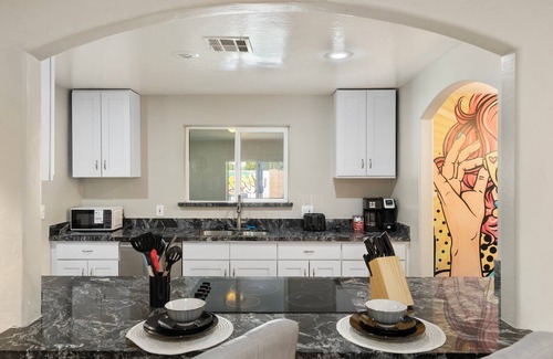 Mesa Casa | Relaxing 4-bedroom house w/heated pool, hot tub, basketball goal, and game room