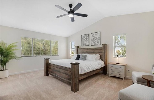 Val Vista Lakes Casa | Relaxing Family Oasis w/Heated Pool, Putting Green