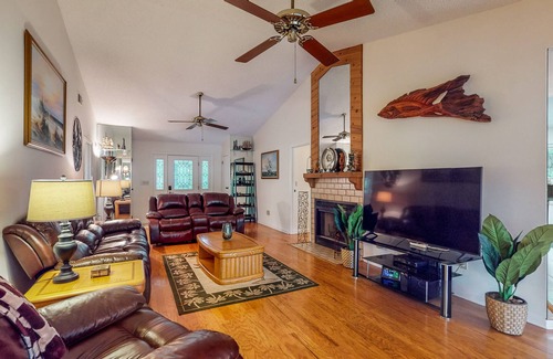 Bloomingdale Casa | Relaxing River House - Dock, Fireplace, & Firepit