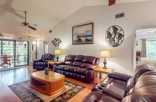 Bloomingdale Casa | Relaxing River House - Dock, Fireplace, & Firepit