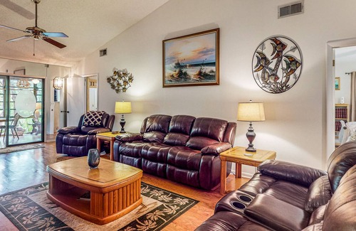 Bloomingdale Casa | Relaxing River House - Dock, Fireplace, & Firepit