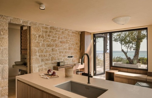Kardamyli Villa | Remarkable Kardamyli Beachfront Villa | Villa Millennium Earl | 2 Bedrooms | Spacious Furnished Outdoor Area with Spectacular Sea Views | Ritsa
