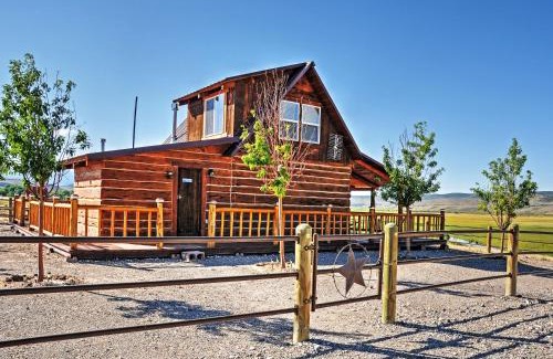 Antimony Casa | Remote Antimony Log Cabin with Green Meadow Views!