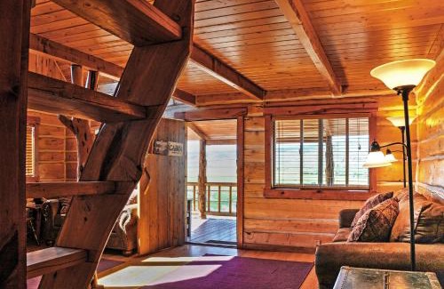 Antimony Casa | Remote Antimony Log Cabin with Green Meadow Views!