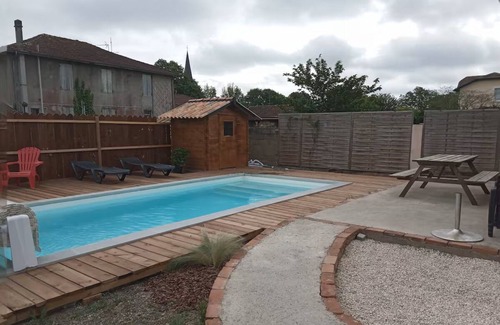 Saint-Paul-en-Born Casa | Renovated barn with private pool