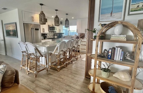 New Smyrna Beach Casa | Renovated, direct oceanfront 5BR/6BA private pool home sleeps 16.