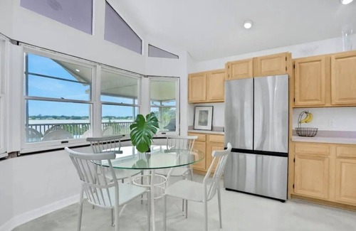 Lake Placid Casa | Renovated Lakefront, 4 Bdrms, 3 Bath, Dock, Sunset Views, Huge Screened Porch