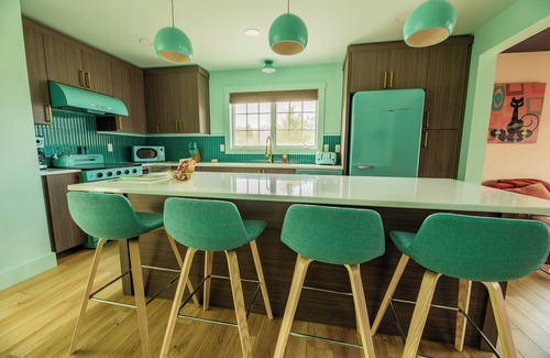Fort Kent Mills Casa | Renovated Retro 3BR Getaway - Hot Tub & Trail Access