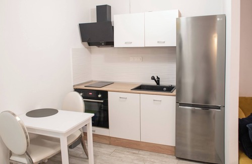 Donji Grad Apartamento | Renovated Studio w Floor Heating 65" TV, Washer & Tumble Dryer