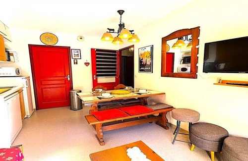 Vallouise-Pelvoux Apartamento | Residence Le Palatine - Pleasant T2 with large balcony 4/6 persons