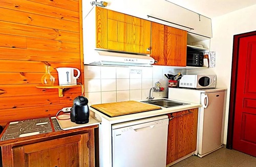 Vallouise-Pelvoux Apartamento | Residence Le Palatine - Pleasant T2 with large balcony 4/6 persons
