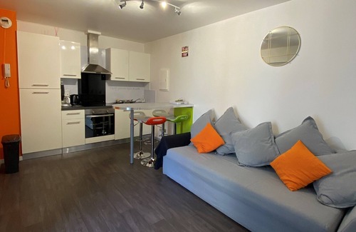 La Roche-sur-Yon Apartamento | Appartement N2-Apartamento-Baño con bañera-Terraza