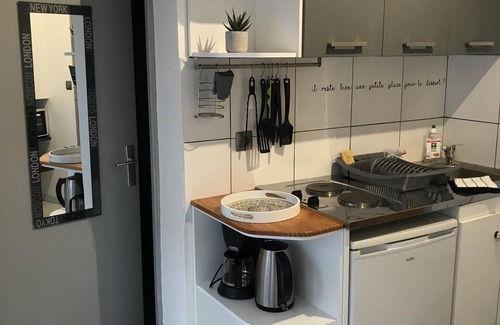 La Roche-sur-Yon Apartamento | Appartement N9-Apartamento-Baño con bañera-Vista al Jardín