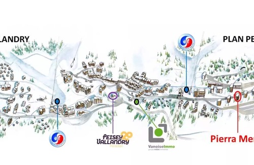 Plan Peisey Apartamento | Residence Pierra Menta - Studio for 4 People