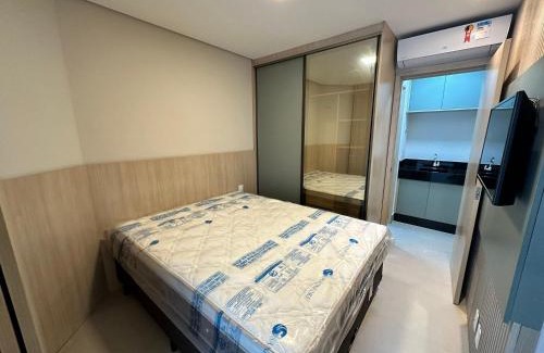 Pompeia Apartamento | Residencial Estanconfor com Vista Mar 2 AC e garagem