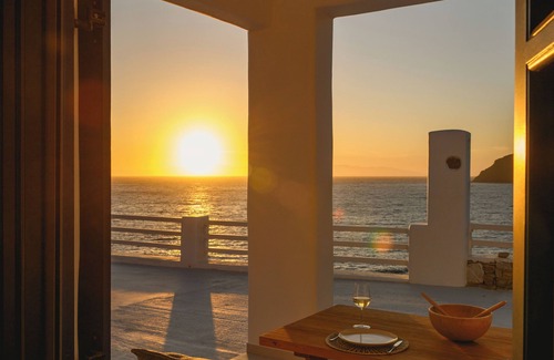 Aegiali Apartamento | Richti studio - self service Aegean Sea view!