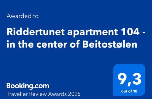 Beitostolen Apartamento | Riddertunet apartment 104 - in the center of Beitostølen