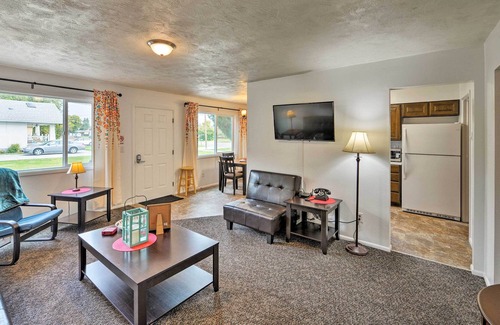 Rigby Apartamento | ¡NUEVO! Cosy Apt w / Deck - ¡15 millas de Idaho Falls!