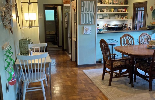 Cherokee Village Casa | RIR: E Faye Jones style Rock floor to ceiling in 3 bathrooms open floor plan.