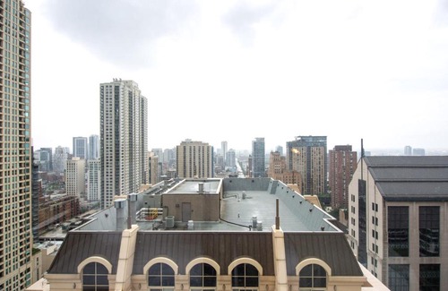 Rush and Division Apartamento | River N 1BR w Gym WD nr Mag Mile CHI-86