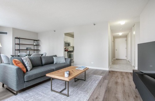 Rush and Division Apartamento | River N 2BR w Gym WD nr Magnificent Mile CHI-164