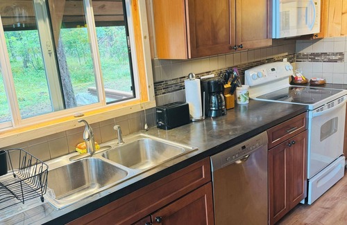 Packwood Cabina | Riverfront and mountain view cabin with WiFi in Packwood