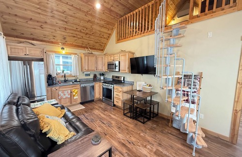 Riggins Cabina | Riverfront Cabin w/Loft in Riggins - Cozy Getaway!