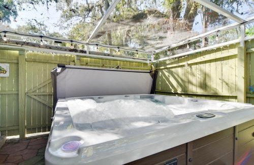 New Port Richey Casa | Riverfront Getaway with Hot Tub and Game Room!
