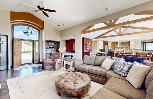 Wrightstown Casa | Riverfront home with pool, hot tub & sauna - perfect location