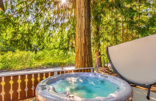 Greenwater Cabaña | Riverside cabin near Mount Rainier with hot tub!