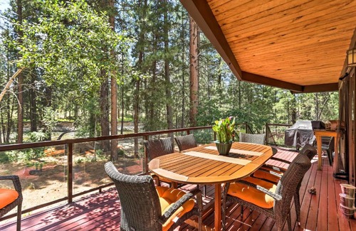 Winthrop Casa | Riverside Winthrop Chalet with Hot Tub and 2 Decks!