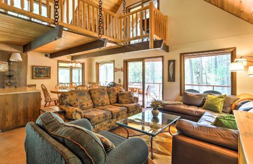 Winthrop Casa | Riverside Winthrop Chalet with Hot Tub and 2 Decks!