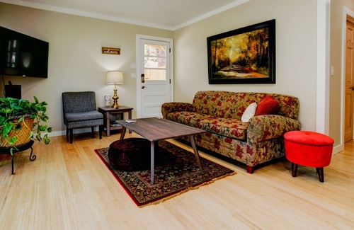 Bat Cave Casa | Rocky Riverside Escape with hot tub & game room in Bat Cave/Chimney Rock!