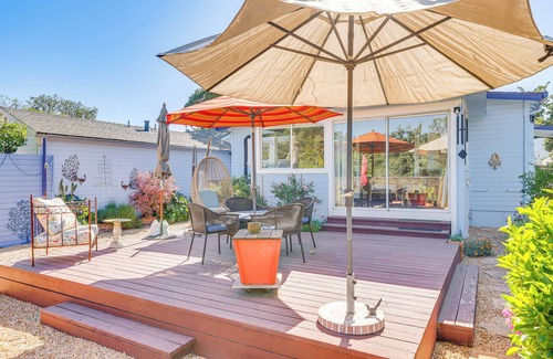 Fetters Hot Springs-Agua Caliente Cabaña | Casita Romántica con Jardín + Cubierta 2 Mi a Sonoma Plaza