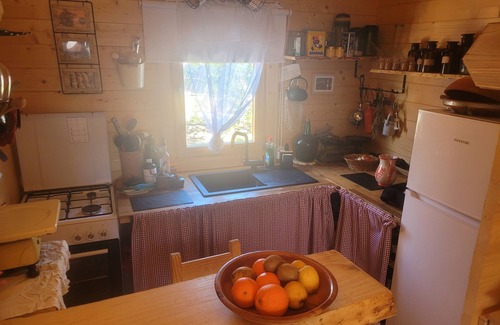 L'Ametlla de Mar Chalet De Esquí | Romantic chalet with private pool surrounded by olive trees.