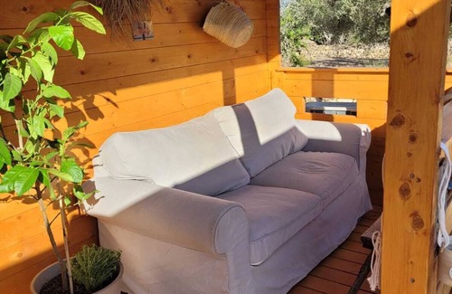 L'Ametlla de Mar Chalet De Esquí | Romantic chalet with private pool surrounded by olive trees.