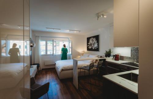 Ljubljana Old Town Apartamento | Romantic JUMP Studio overlooking river, free parking