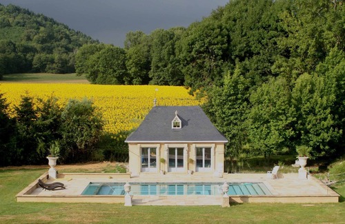 Vieuzos Casa | Romántica privada Chateau Apartamento en un hermoso campo francés