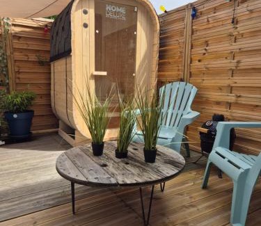 Lampaul-Plouarzel Apartamento | Romantic room le moutik du bord de mer avec SPA et sauna parking gratuit