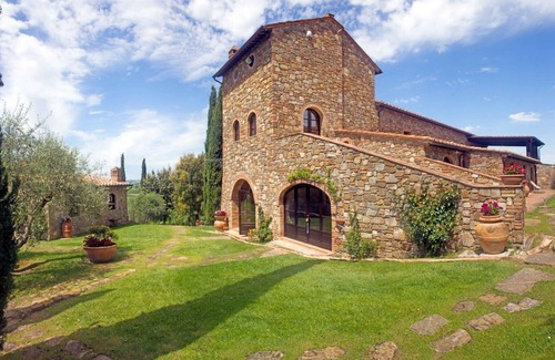 Cinigiano Apartamento | Romántico apartamento de piedra con piscina y cerca del mar