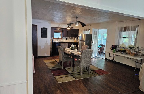 Bitely Cabaña | Romantic woodland cottage vacation rental in Baldwin. Pet friendly!
