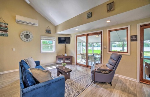 Brimfield Casa | Rome City Waterfront Oasis with Beach and Dock!