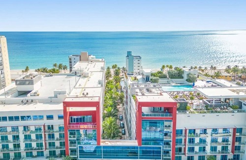 Hollywood Lakes Apartamento | Rooftop Pool Hot Tub Hollywood Beach Boardwalk